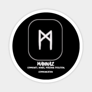The Nordic rune Mannaz Magnet